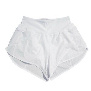 NWOT | Optic White | High-Rise Performance Running Shorts | Small